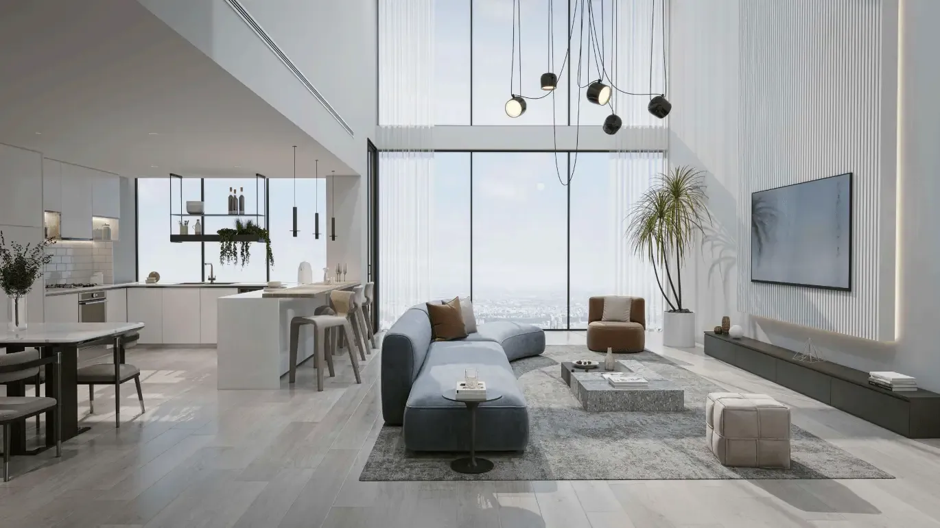 A99: interior living, photo 2 of 10
