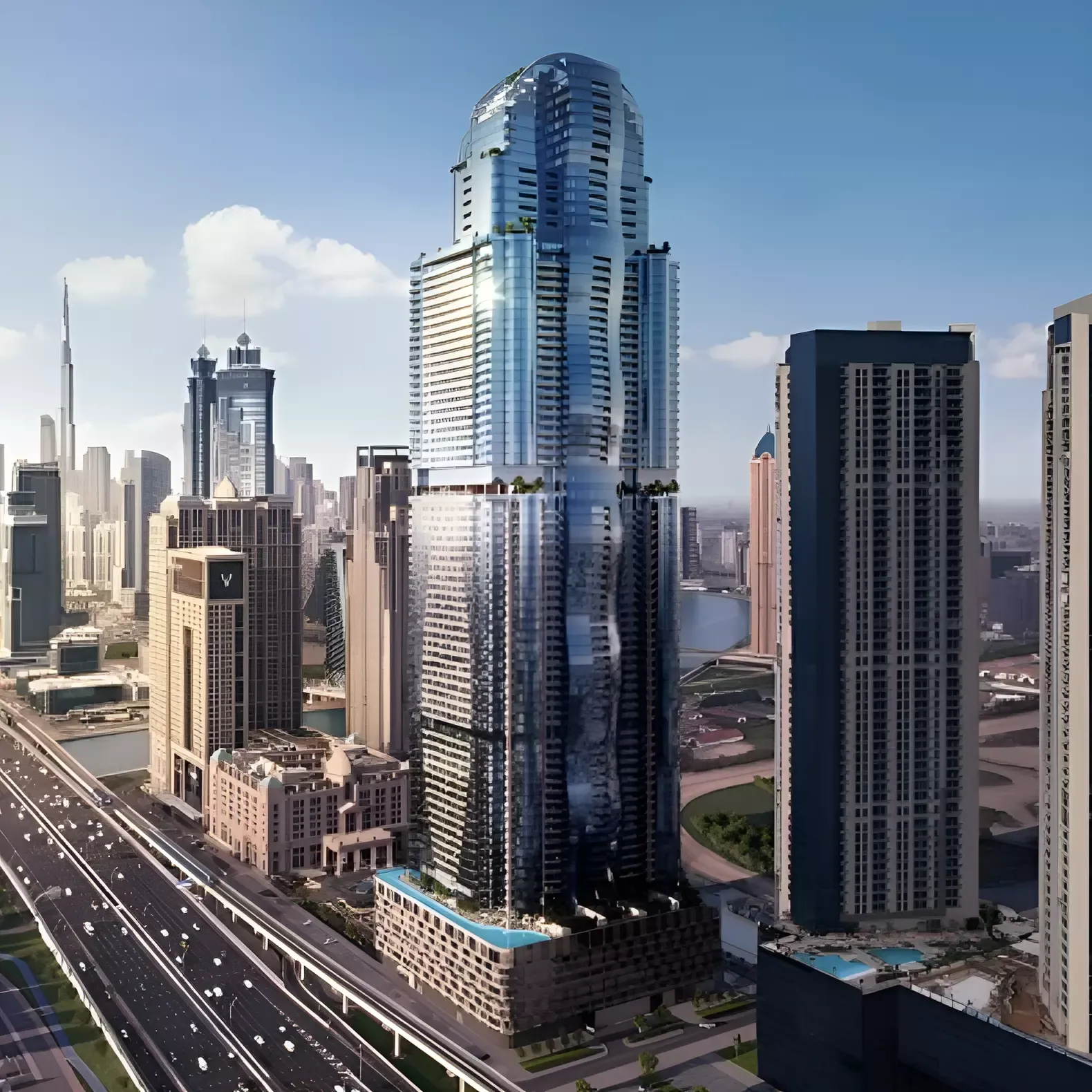 Al Habtoor Tower: exterior, photo 2 of 8