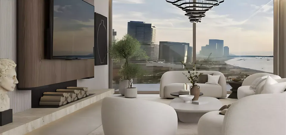 The Residences, Al Habtoor Grand: interior living, photo 4 of 8