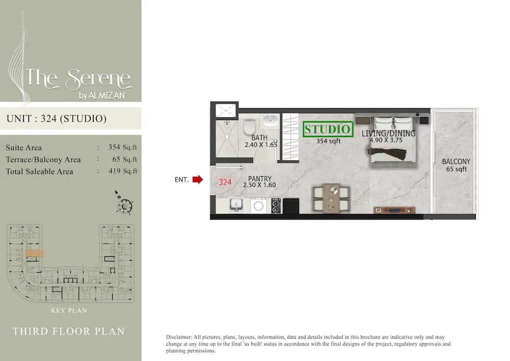 The Serene: floorplan, photo 11 of 12