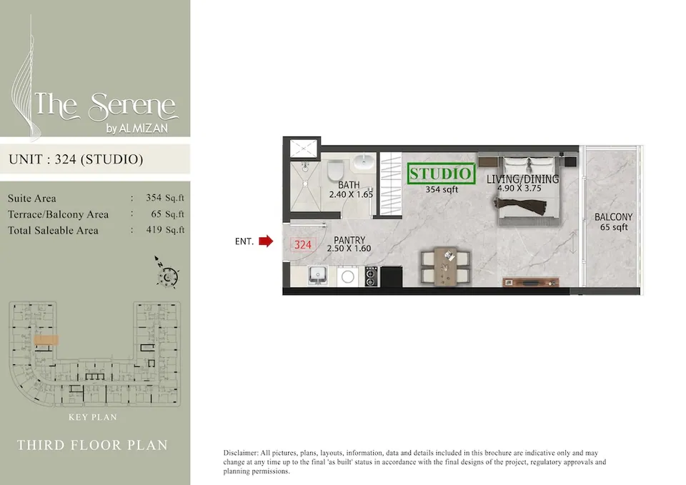 The Serene: floorplan, photo 11 of 12