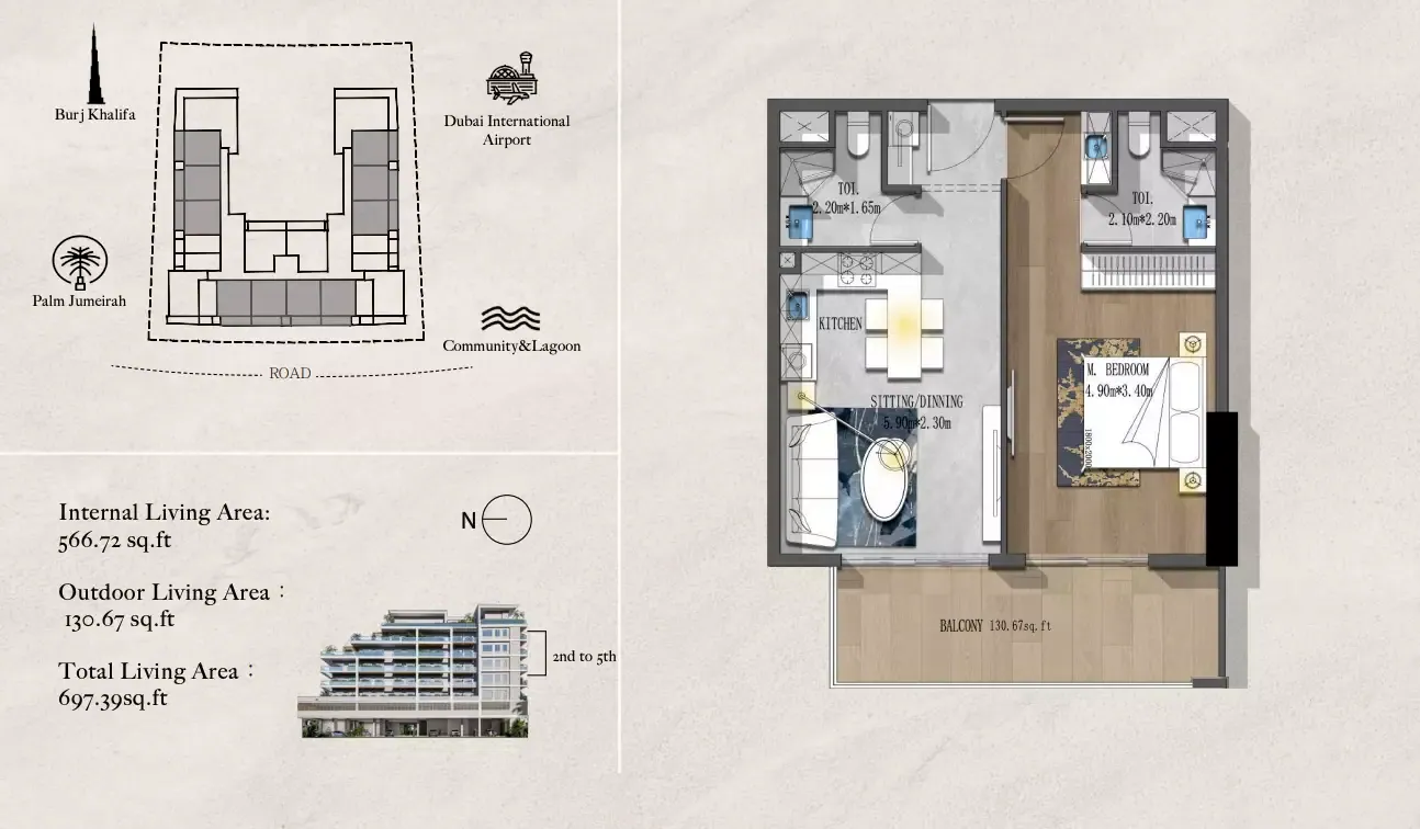 Andi Aura: floorplan, photo 5 of 6