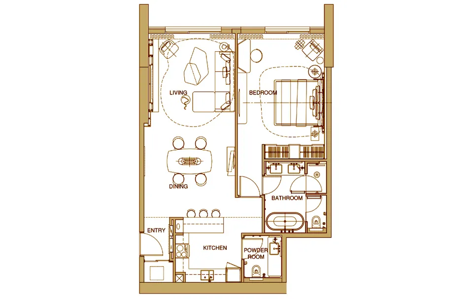 Sofitel Residences Downtown Dubai: floorplan, photo 10 of 12