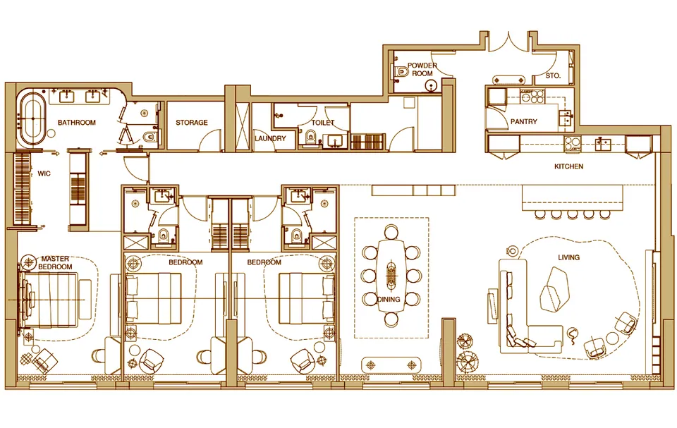 Sofitel Residences Downtown Dubai: floorplan, photo 12 of 12