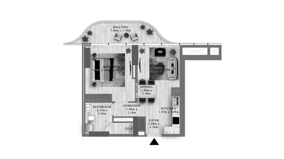 Royal Yacht Club Residences: floorplan, photo 12 of 12