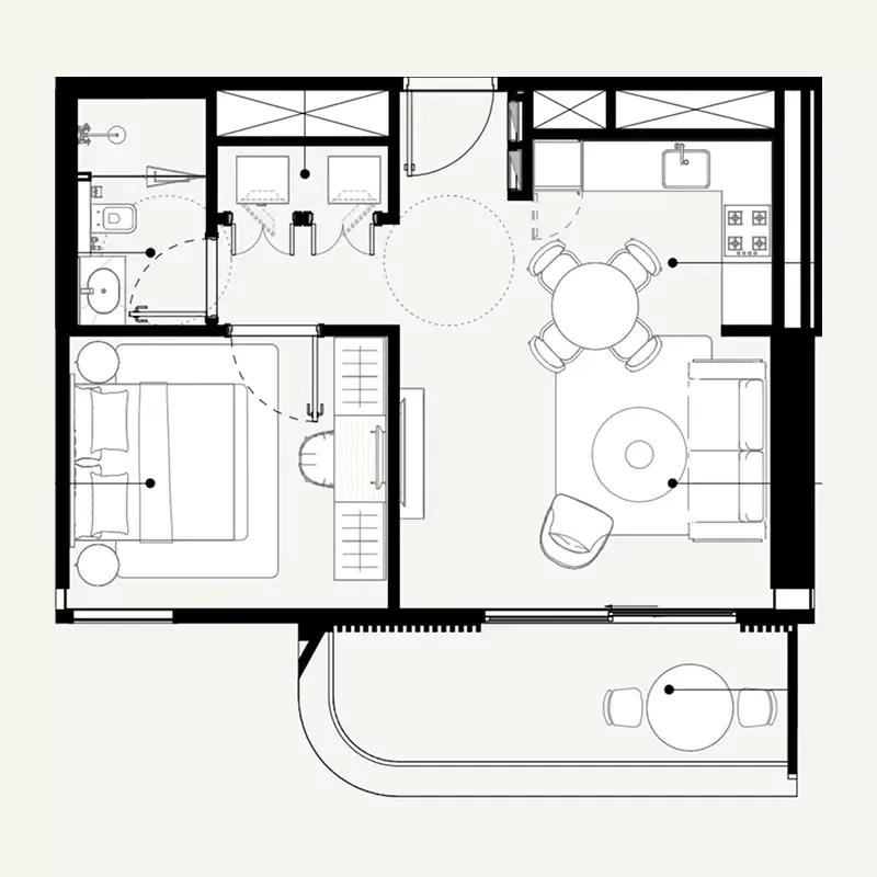 Azizi Abraham: floorplan, photo 5 of 7