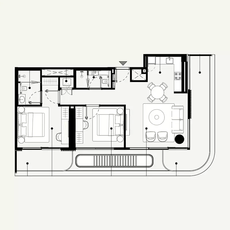 Azizi Abraham: floorplan, photo 6 of 7