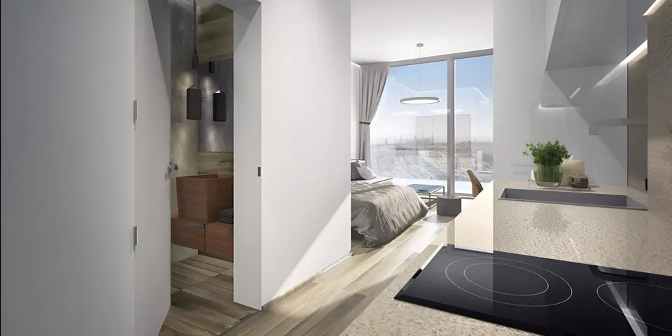 Azizi Aura Phase 2: interior living, photo 4 of 7