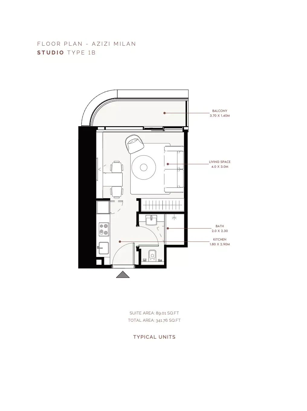 Azizi Milan 30: floorplan, photo 3 of 5