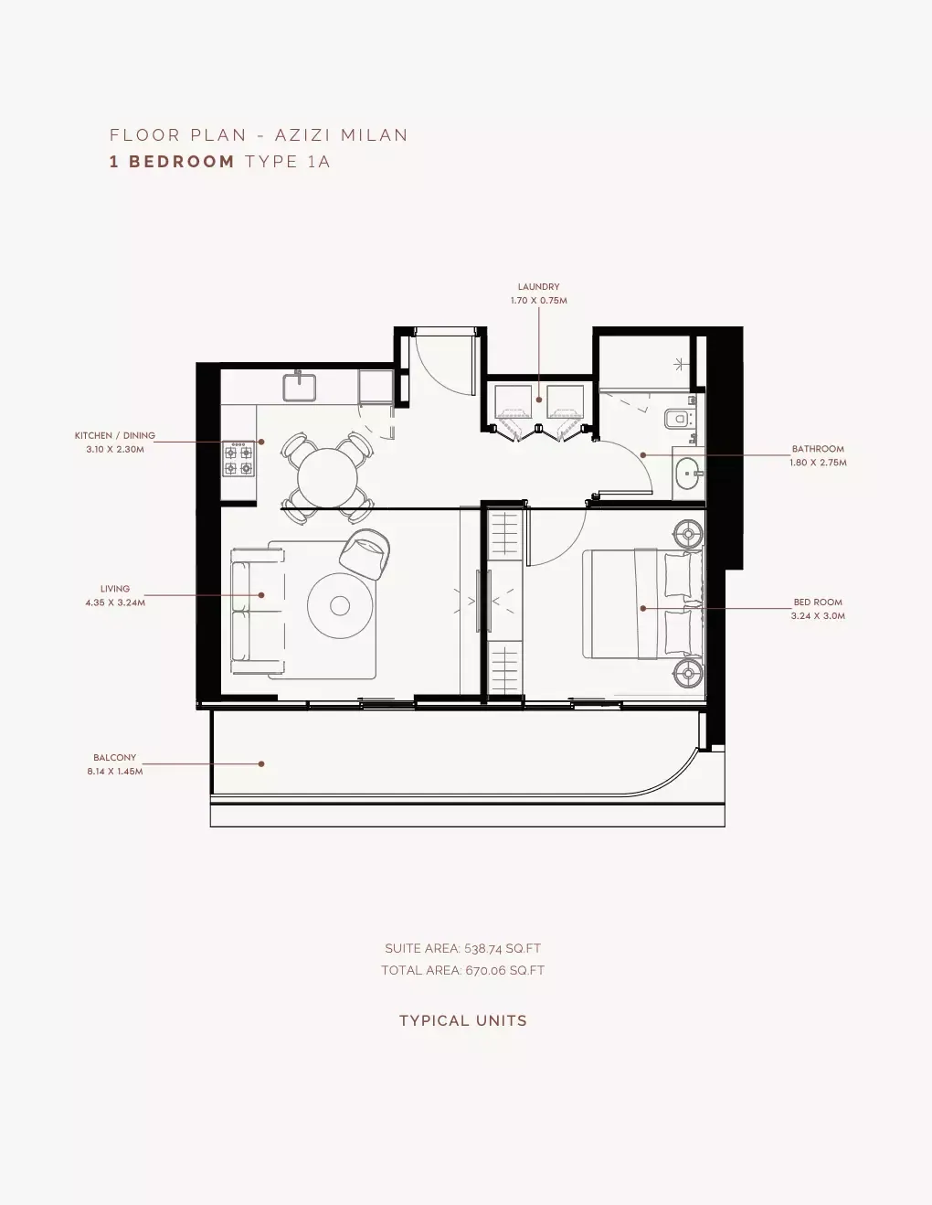 Azizi Milan 30: floorplan, photo 4 of 5