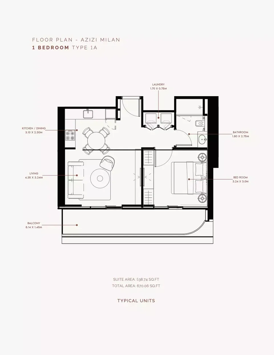 Azizi Milan 30: floorplan, photo 4 of 5