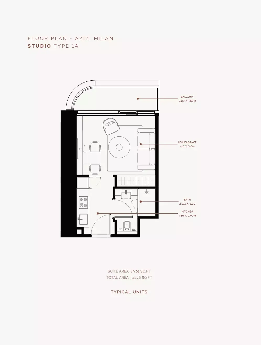 Azizi Milan 30: floorplan, photo 5 of 5
