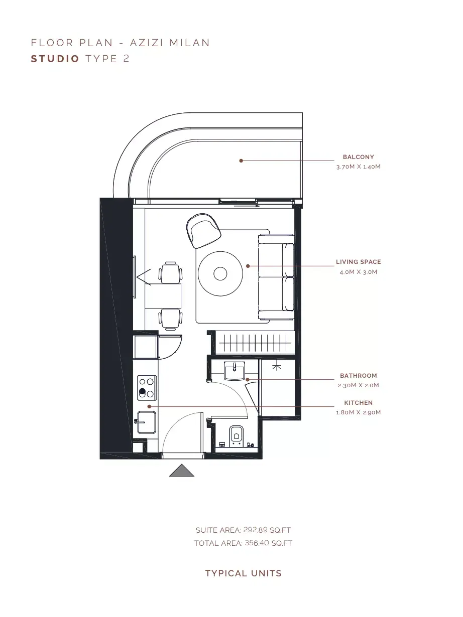 Azizi Milan 51: floorplan, photo 6 of 9