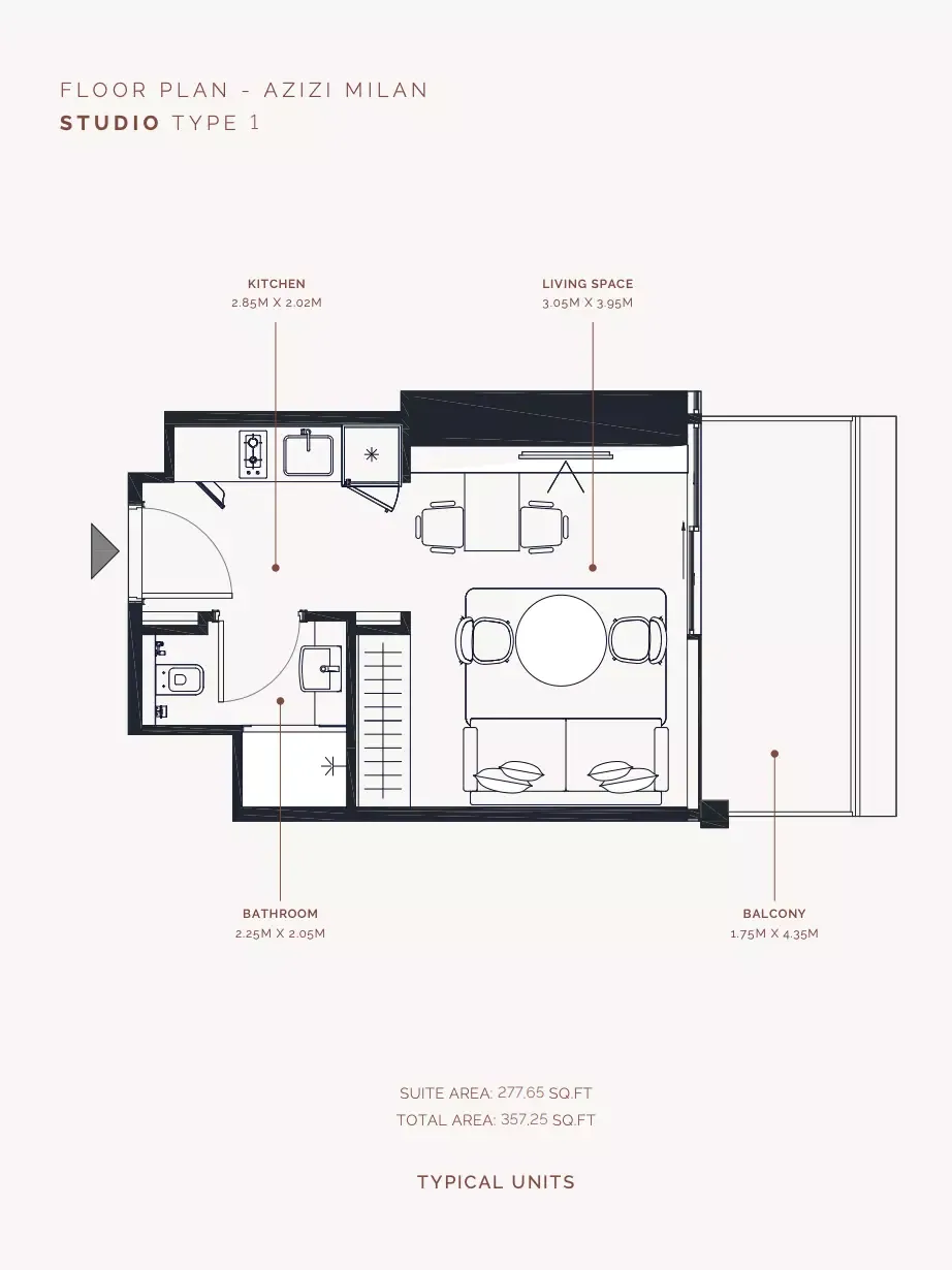 Azizi Milan 51: floorplan, photo 7 of 9