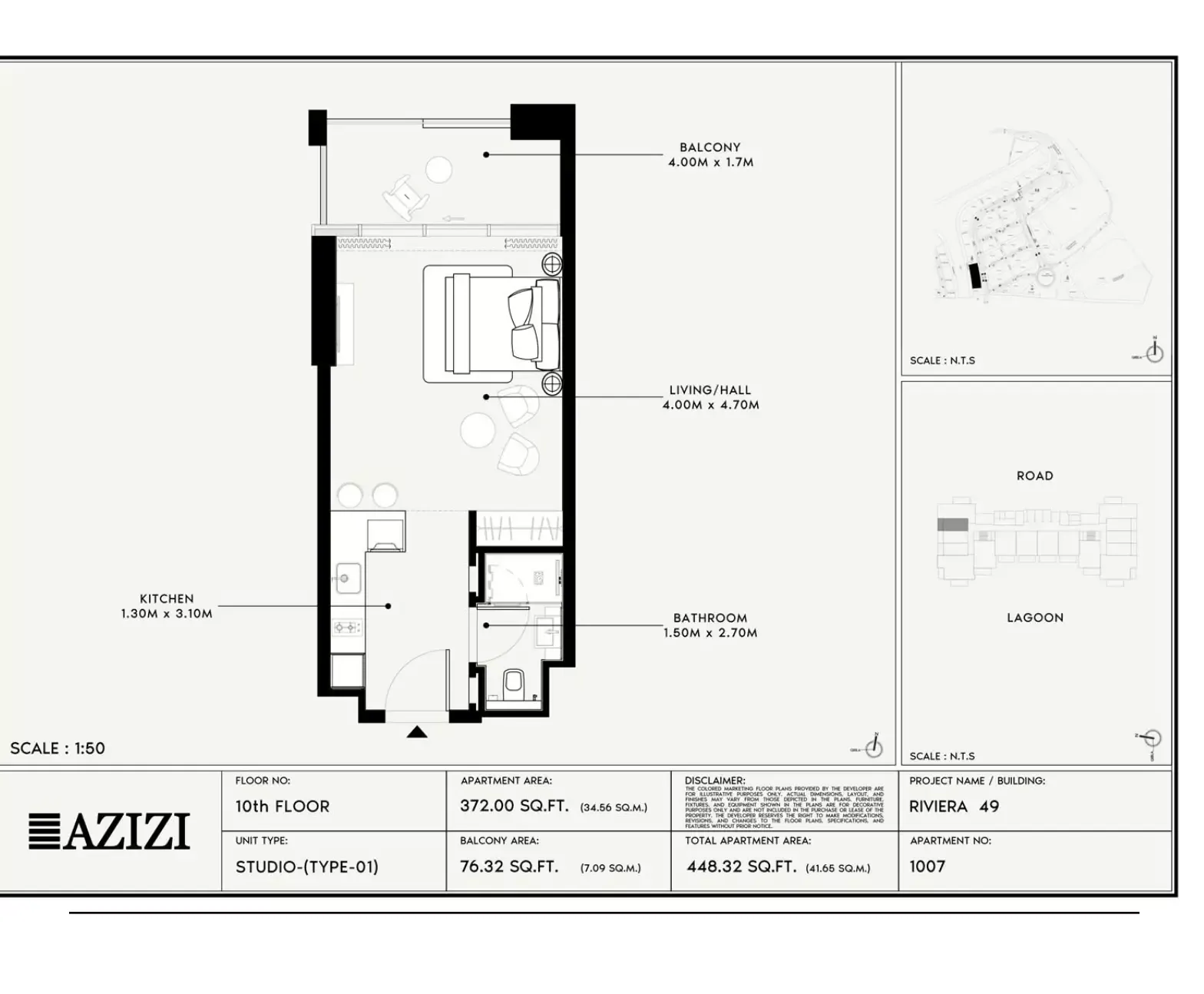 Azizi Riviera 49: floorplan, photo 4 of 5