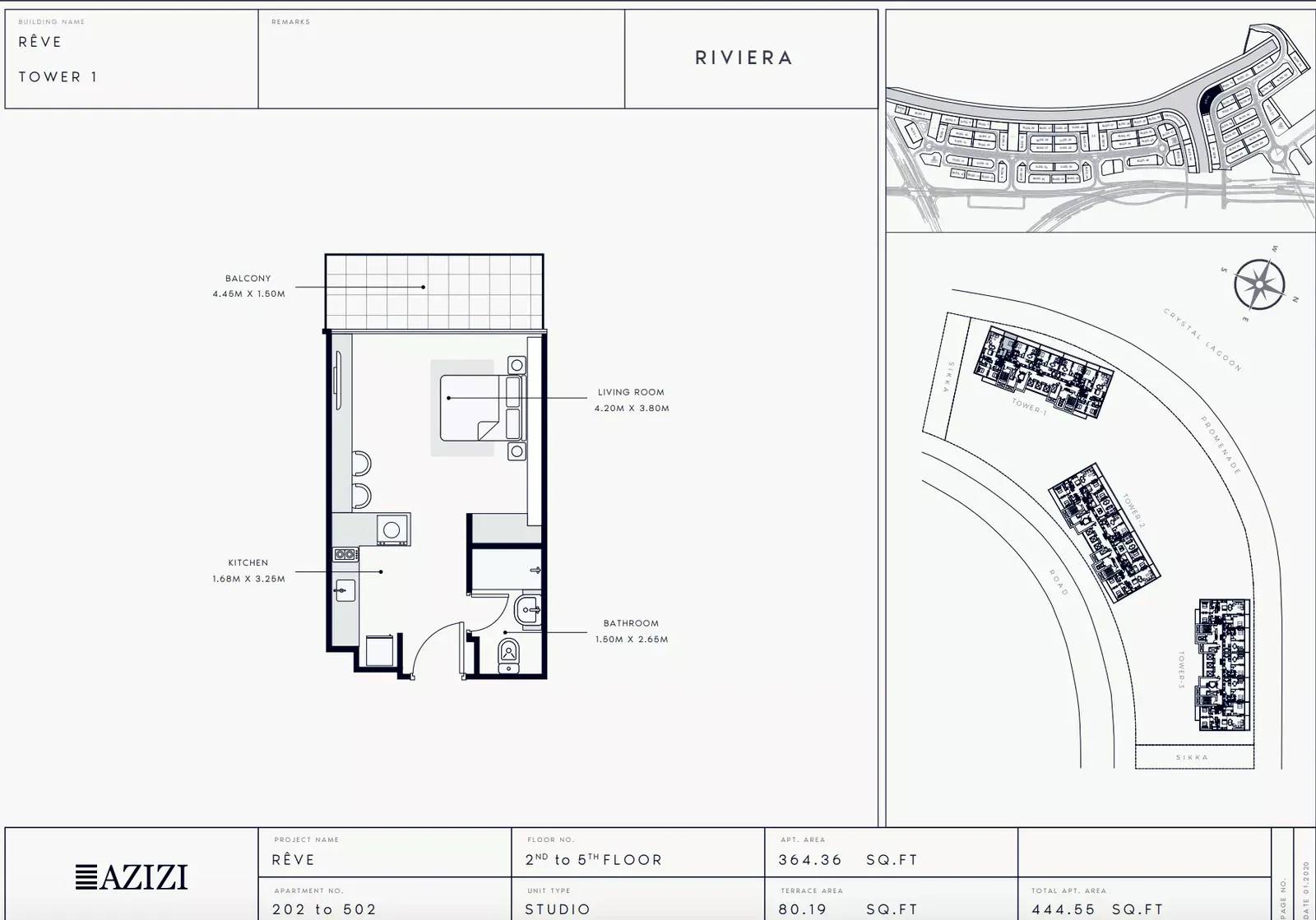 Azizi Riviera Rêve: floorplan, photo 8 of 9