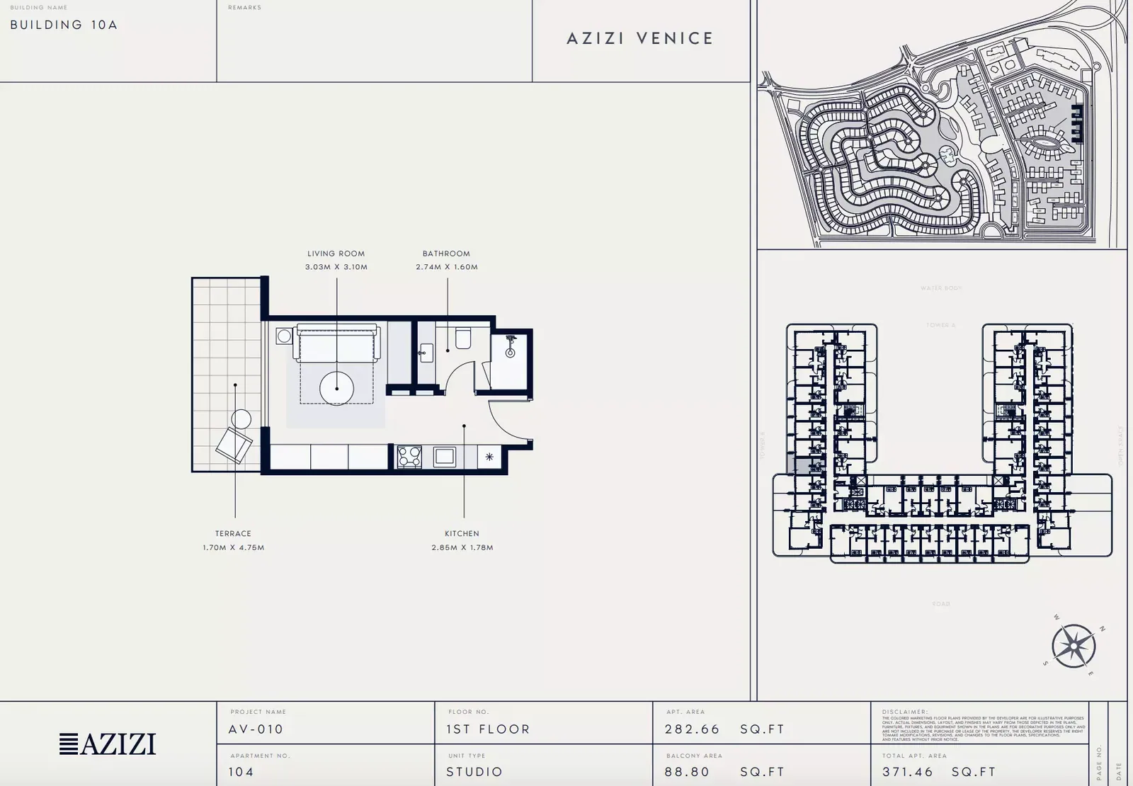 Azizi Venice 10: floorplan, photo 9 of 9