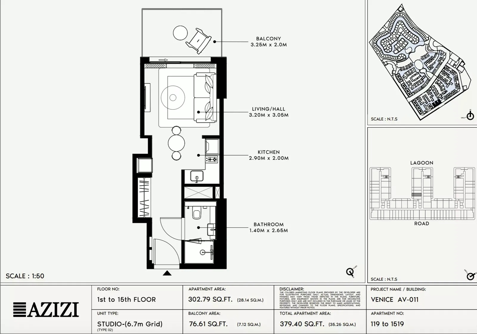 Azizi Venice 11: floorplan, photo 7 of 9