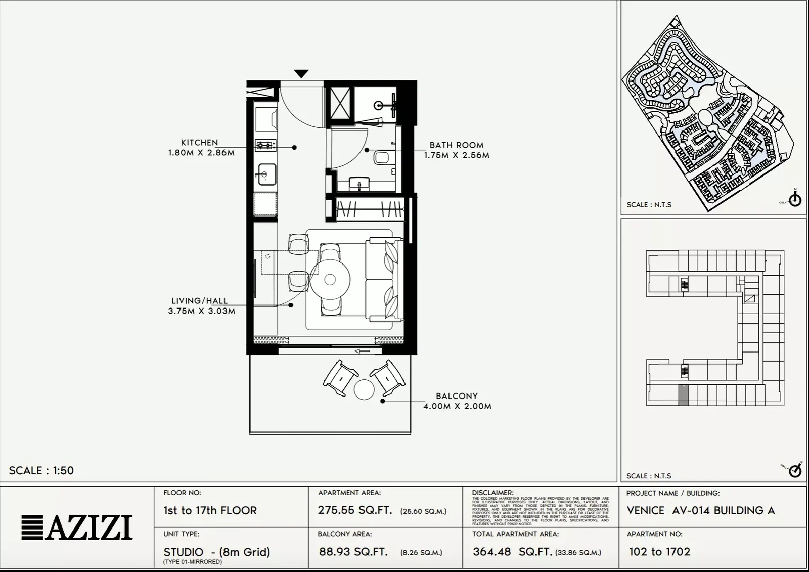 Azizi Venice 14: floorplan, photo 8 of 8