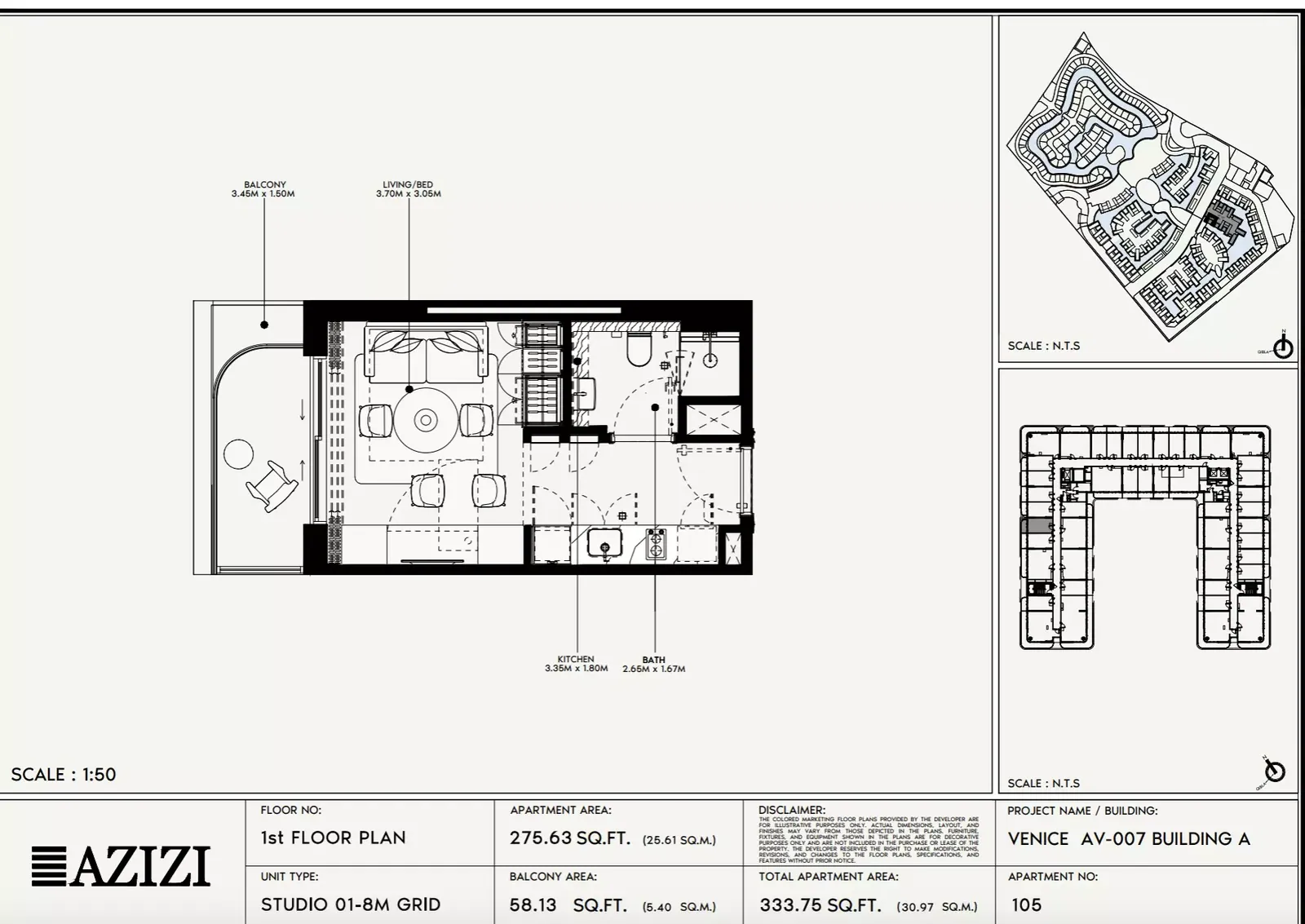 Azizi Venice 7: floorplan, photo 9 of 11