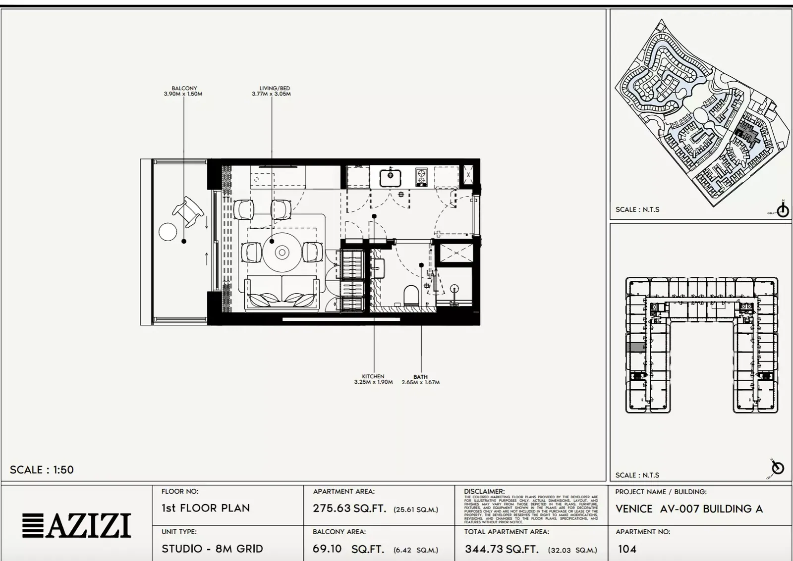 Azizi Venice 7: floorplan, photo 10 of 11