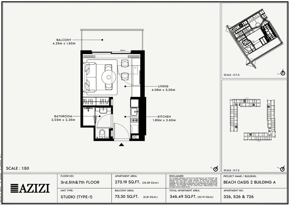 Beach Oasis II: floorplan, photo 8 of 10