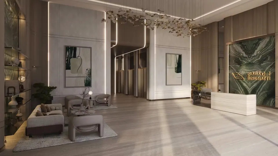 Binghatti Amberhall: interior living, photo 6 of 12