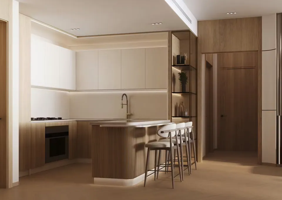 Binghatti Hillviews: interior kitchen, photo 8 of 12