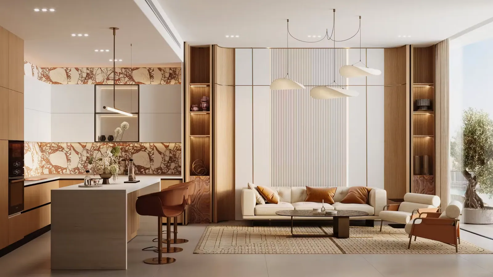 Binghatti Skyflame: interior living, photo 7 of 12