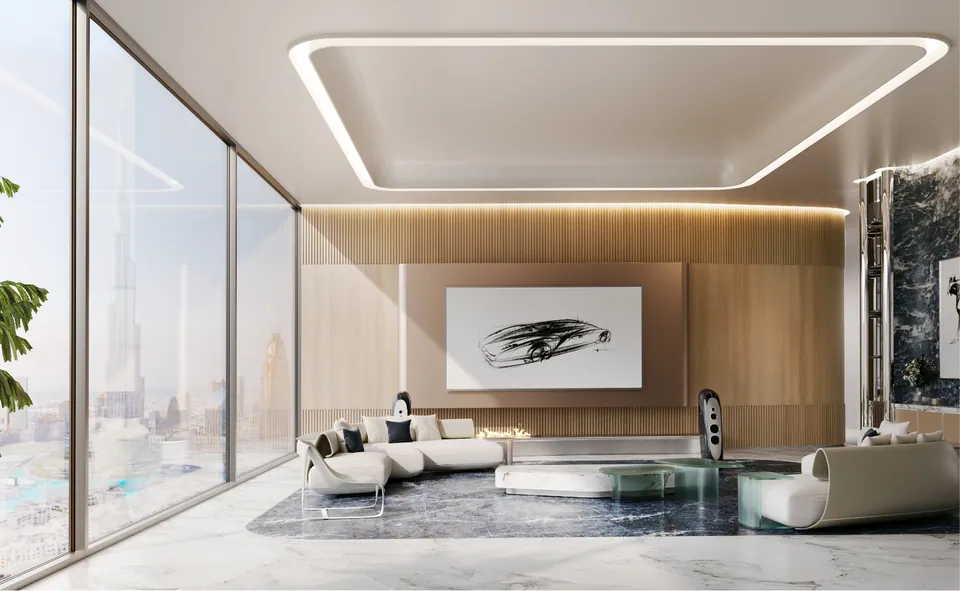 Bugatti Residences by Binghatti: interior living, photo 3 of 9