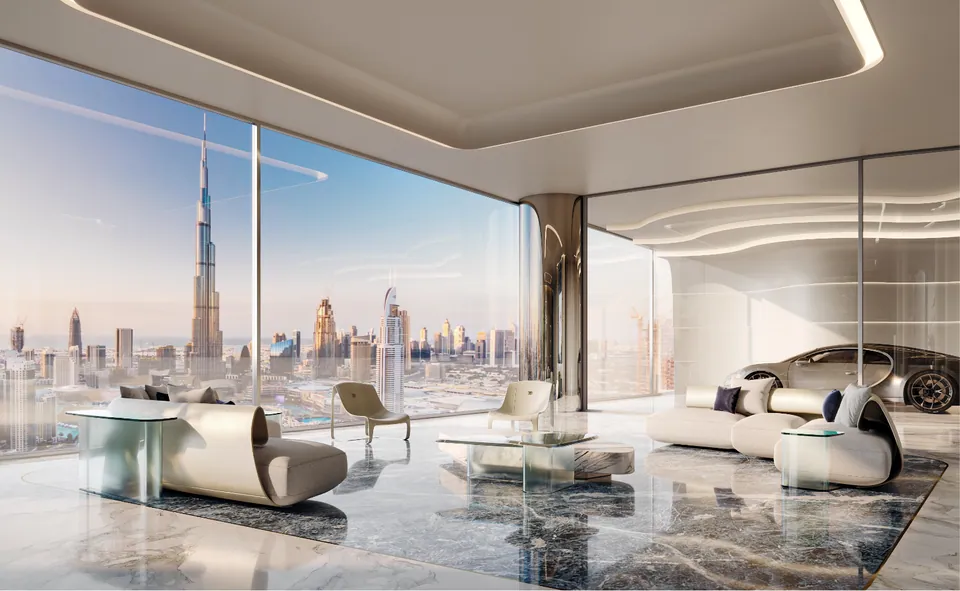 Bugatti Residences by Binghatti: interior living, photo 4 of 9
