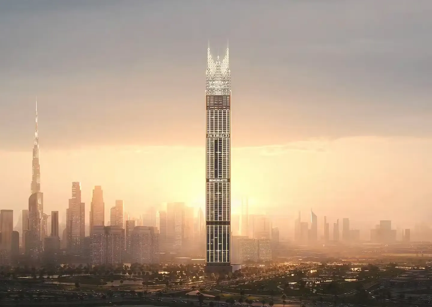 Burj Binghatti Jacob & Co Residences: exterior, photo 2 of 12