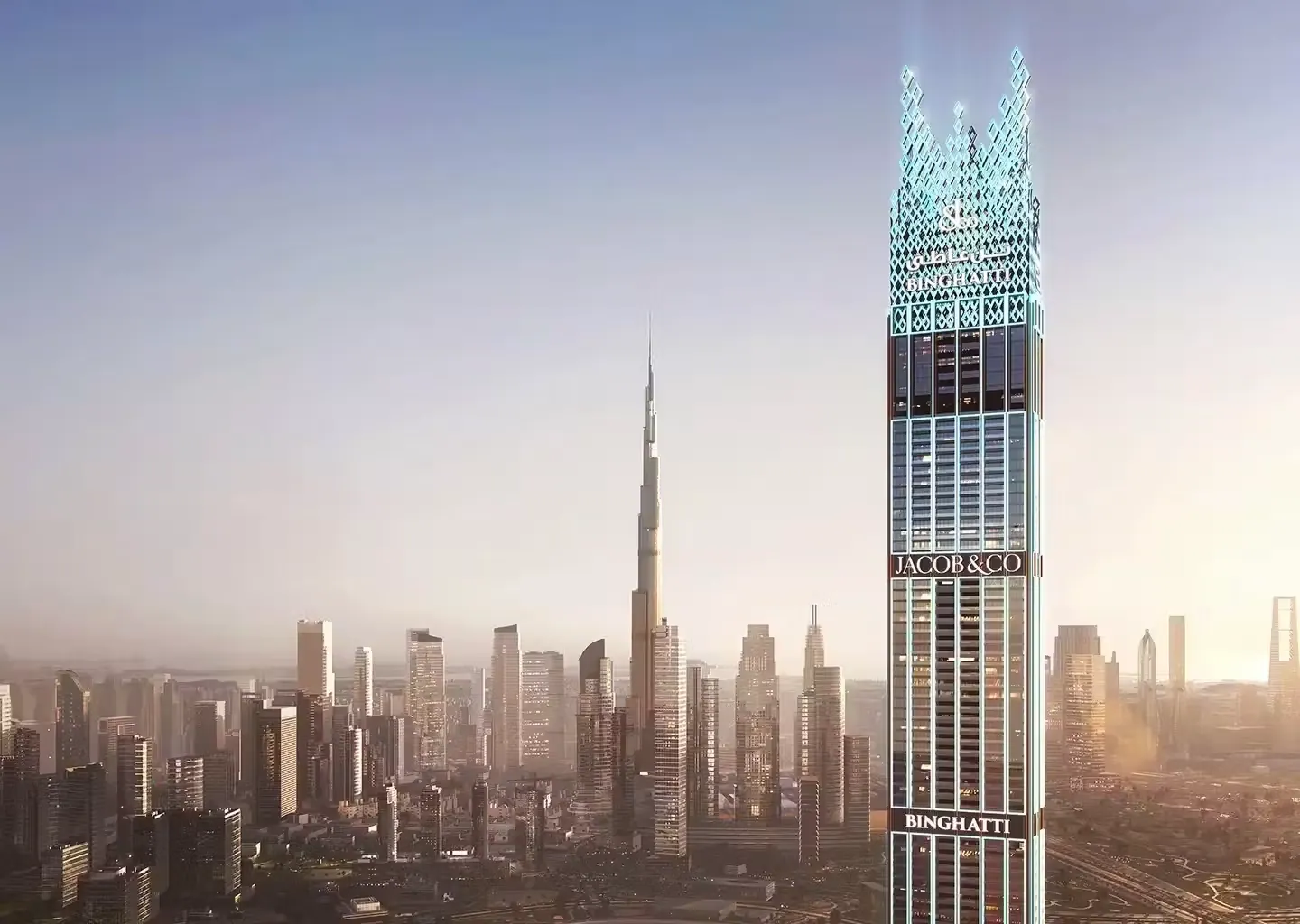 Burj Binghatti Jacob & Co Residences: exterior, photo 4 of 12