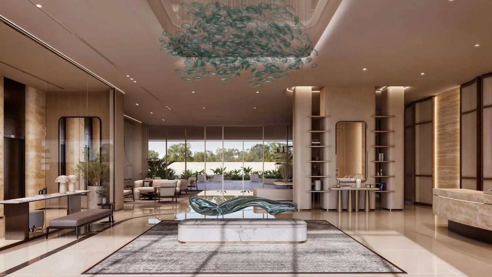 Flora Shore Beachfront Residences: interior living, photo 4 of 12