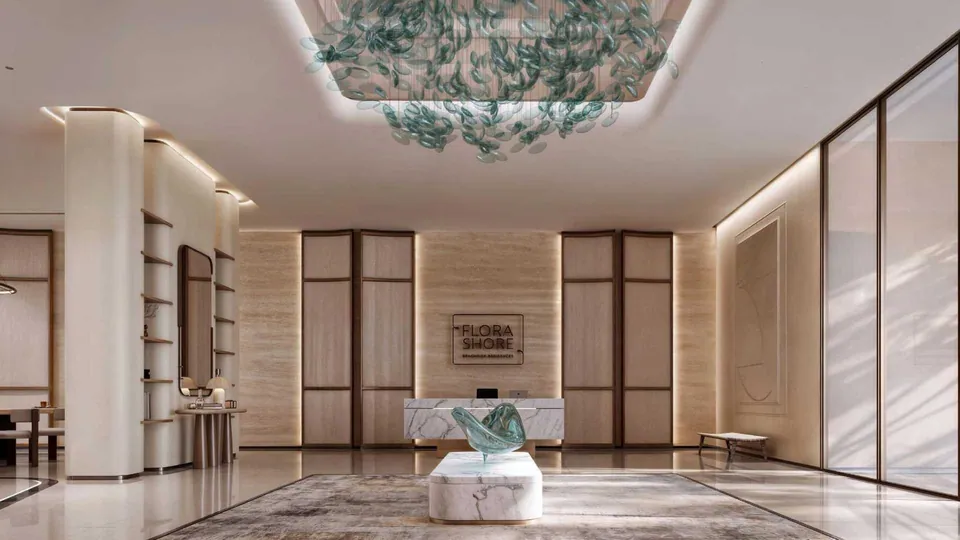 Flora Shore Beachfront Residences: interior living, photo 5 of 12