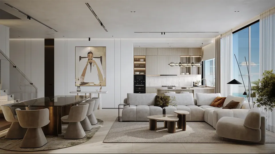 AGUA Residences: interior living, photo 3 of 10