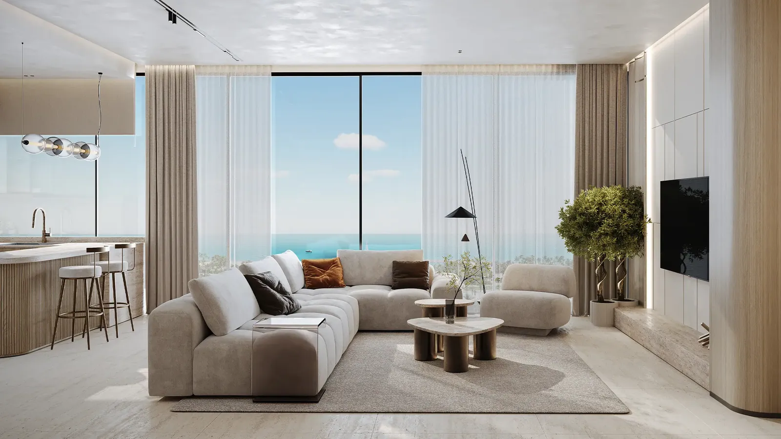 AGUA Residences: interior living, photo 4 of 10