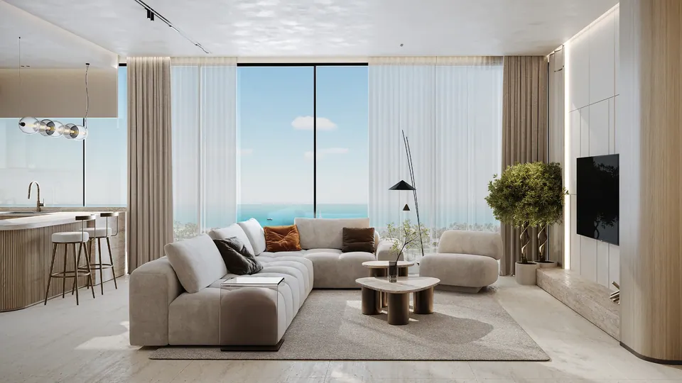 AGUA Residences: interior living, photo 4 of 10
