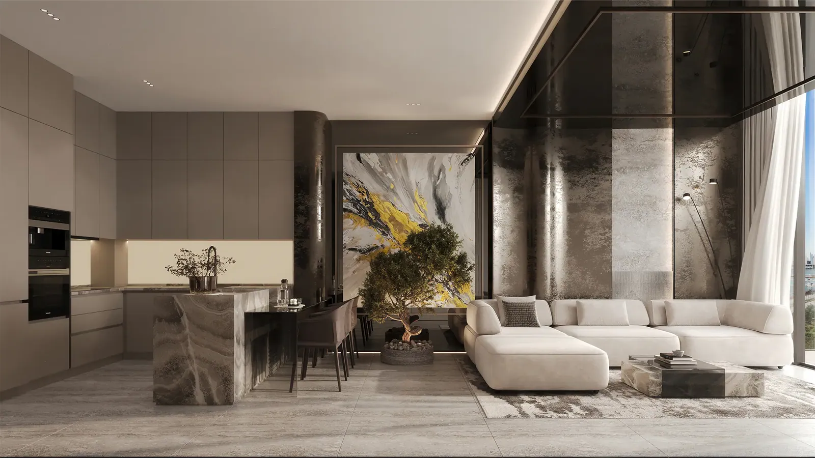 Arya Residences: interior living, photo 3 of 11