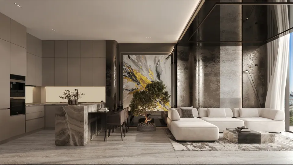 Arya Residences: interior living, photo 3 of 11