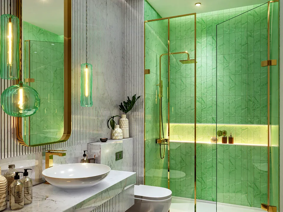 Evergreens: interior bathroom, photo 10 of 12