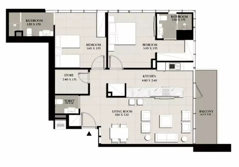 Sapphire 32 by Dar Alkarama: floorplan, photo 9 of 10