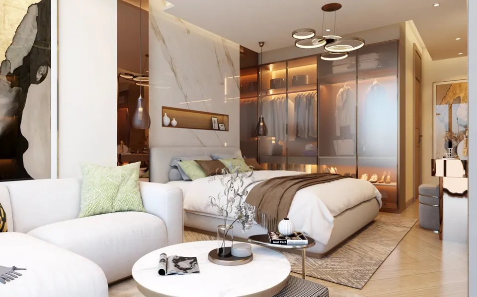 Shakespeare Tower: interior living, photo 2 of 5