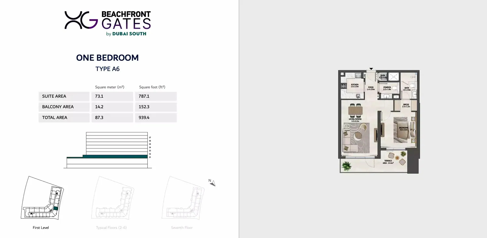 Beachfront Gates: floorplan, photo 7 of 8