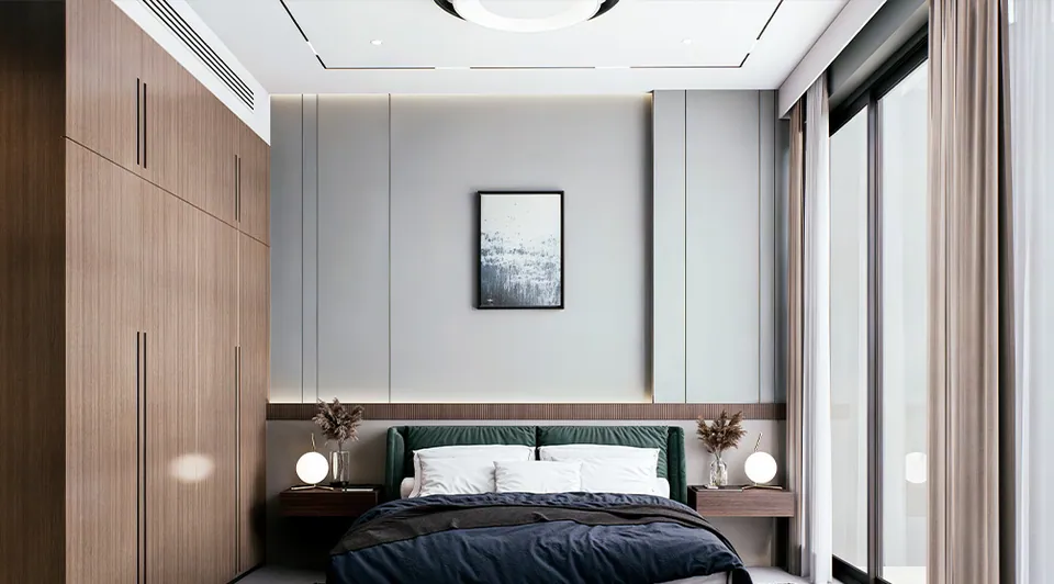 Al Haseen Residences 4: interior bedroom, photo 3 of 6