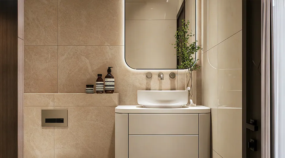 Al Haseen Residences 4: interior bathroom, photo 6 of 6