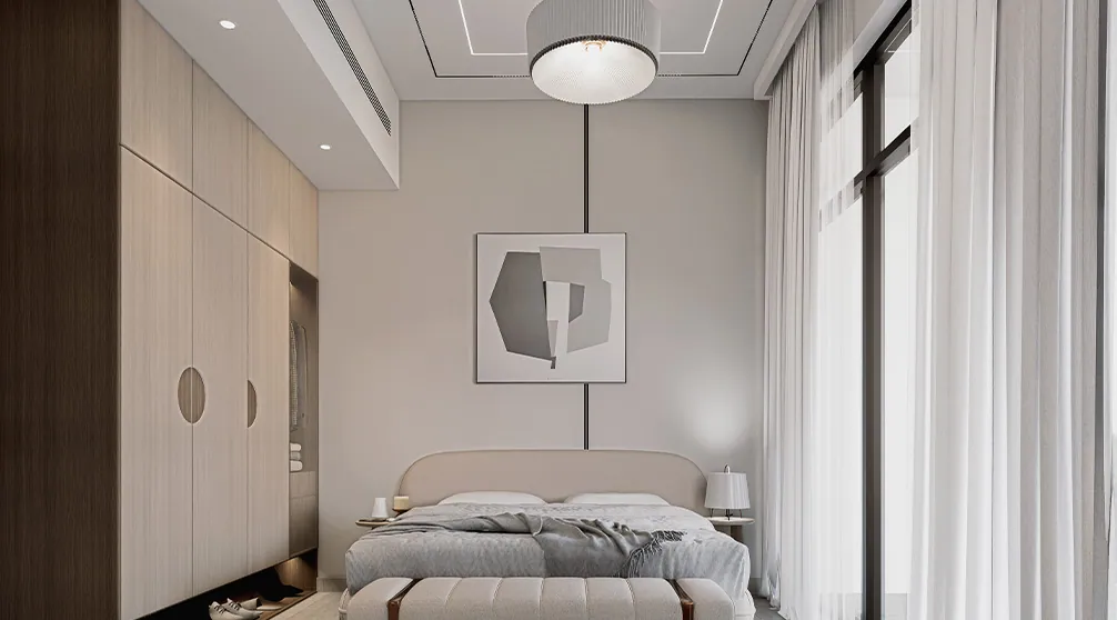 Al Haseen Residences 5: interior bedroom, photo 8 of 12