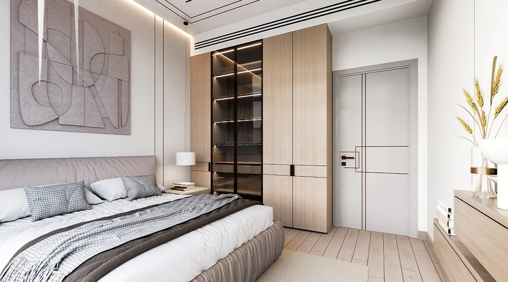 Al Haseen Residences 5: interior bedroom, photo 9 of 12