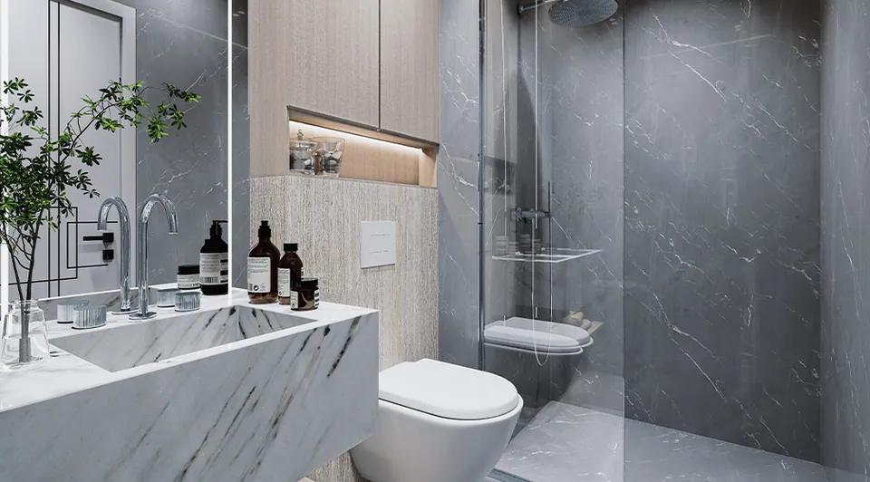 Al Haseen Residences 5: interior bathroom, photo 11 of 12