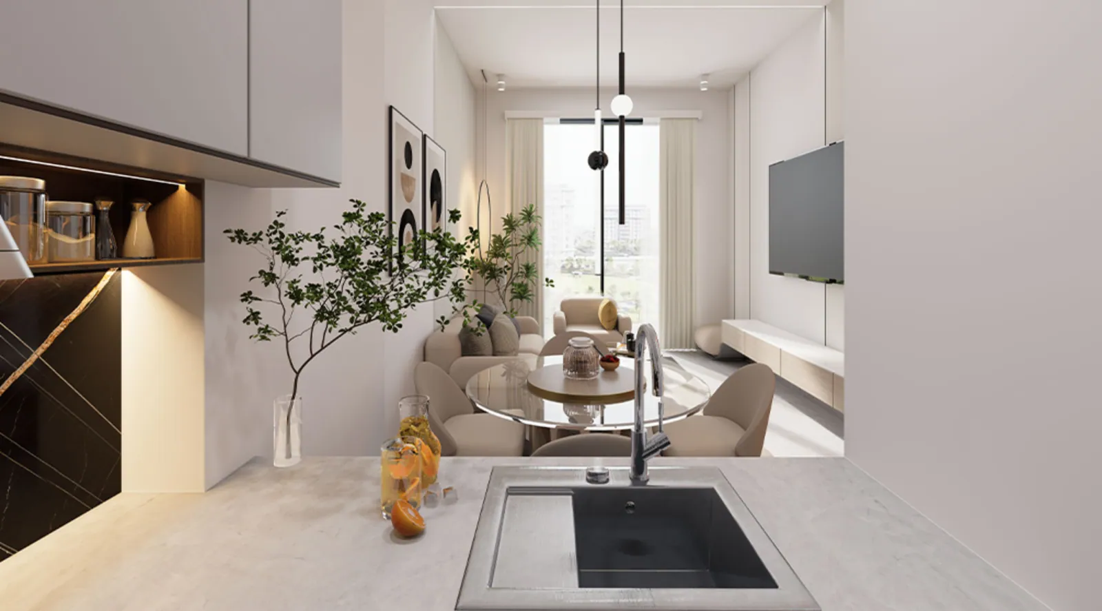 Astra Residences: interior living, photo 6 of 12